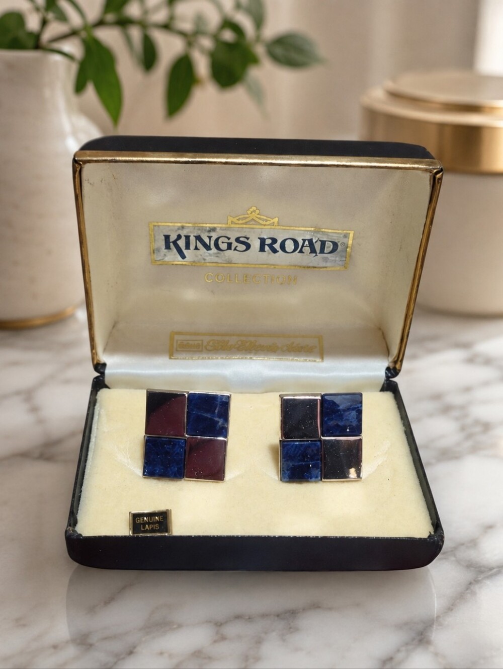 Vintage Kings Road Lapis Lazuli Cufflinks – Sears Men’s Store